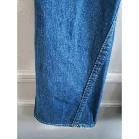 True Religion Jeans Womens Size 28 Blue Bobby Bell Bottom Distressed 100% Cotton - Picture 7 of 10
